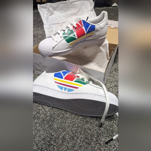 NWT Adidas fw4005 Superstar Pure J's - Picture 3 of 7